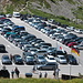 der Parkplatz ist jetzt voll