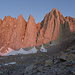 Mount Whitney and its neighbours in the first sunrays
