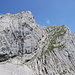 Rückblick vom Niedersessel auf den Abstiegsweg (Rampe) von der Maukspitze