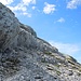 Wieder im Abstieg mitten in der Nordflanke