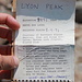 Judging from the summit register, this peak is not visited all that often
