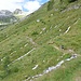 Sentiero che porta all' Alpeggio sopra S. Sisto