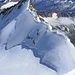 Blick von der Dufourspitze (4633,9m) aufs Nordend (4609m), den zweithöchsten Gipfel der Schweiz.