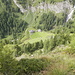 Dall'alpe sovrastante, visuale a picco su Garzora e sul fondovalle (della Valle di Garzora)
