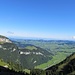 Blick in das Appenzellerland hinaus und bis zum Bodensee