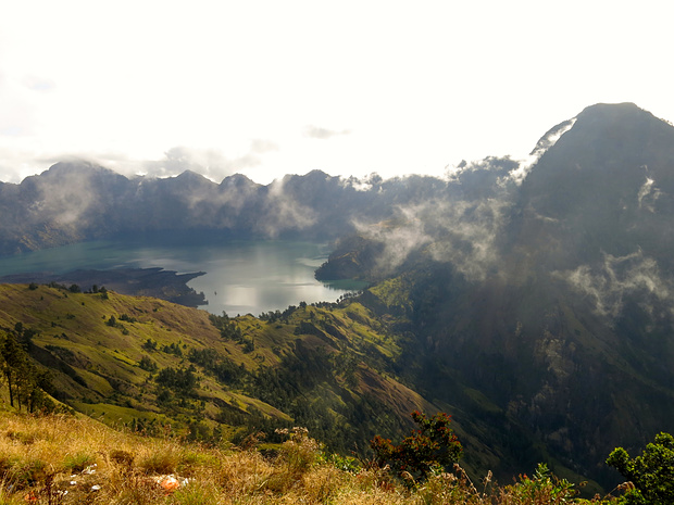 first lake view - the caldera is 10 km wide