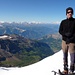 Der überaus fite Michu begleitete mich vom Schwarzgletscher bis auf den Gipfel des Balmhorns 3698m. Gruess uf Bärn!