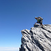 [U Alpin_Rise] macht einen auf Wanderer beim Abstieg in die Luggen