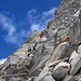 Beim Abstieg Festijoch - wir empfanden die Kletterstelle als nicht dramatisch eher einfach. Es hätte auch eine Abseilstelle.