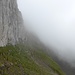 Reaching the foot of the cliffs at the start of the Nordwestpassage.