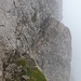 End of the ledge. No way through...