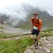 My brother Mats finishing the MountainMan half marathon.