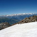 Gipfel Gugla - Die Berner Alpen über dem Rhonetal