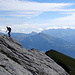 Auftakt zum Rodeo auf der Schneide kurz vor dem Rosfallenspitz