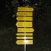 Viele Richtungen sind in Hinterhornbach ausgewiesen - unter anderen auch .....