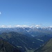 Stubaier Alpen in voller Breite (vom höchsten Punkt der Seitenmoräne des Olpererferners)