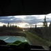 Anreise per Autostopp in einem Truck von Fairbanks 500km nach Norden.