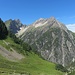 Rückblick beim Hüttenaufstieg zu Freispitze und Saxerspitze