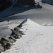 Eine zentimeterdünne Schneeauflage auf Blankeis erforderte hohe Konzentration und zum Teil anstrengendes Gehen auf den Frontzacken.