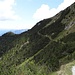 Das letzte westliche Drittel des Weges vom Passo Jorio zur Alp Biscia