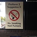 Station Wallsend der Metro von Newcastle. Rauchen verboten, gilt auch für Römer.