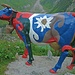 Die Kühe am Rande des Nationalparks Hohe Tauern sehen irgendwie seltsam aus. Die Farbe Lila und die Aufschrift "Milka" waren gar nicht zu erkennen...