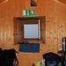 Bifertenhütte,<br />die Breite der Treppe ist auf die Grösse des Fensters abgestimmt ;-)))