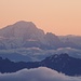 Dome de Goutier, Mont Blanc, Aiguille Blanche und Dent du Geant  mit Super Zoom