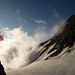 Im Oberaarjoch hat es noch Restnebel...