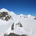 Ausblick vom Klein Matterhorn zum Breithorn, Liskam und den Zwillingen