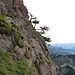 Eine gut gesicherte, dennoch etwas ausgesetzte Stelle auf dem Schafweg.