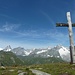Pt. 2467 Plateau Las de Fenêtre. Im Hintergrund links Mont Blanc und Grande Jorasse