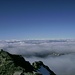 Panorama di vetta SSO: in primo piano la cresta che si fa venendo dal Passo del Laghetto