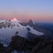 Jungfrau, Mönch Eiger und Mittelland im Sonnenaufgang