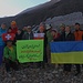 Iraner und Bergsteiger aus halb Europa im "Lager 2" bei der Berghütte ბეთლემის ქოხი (Bet’lemit K’oxi; 3653m).
