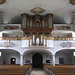 L'imponente organo della parrocchiale di Sankt Gallus.