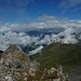 Auf dem Saaser Calanda. Es reißt auf. 