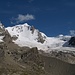 Gran Paradiso, bei schönstem Wetter!<br />Rechts über den Gletscher gehts rauf...