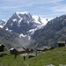 Remointse de Pra Gra mit dem Mont Brulé, dem  Mont Collon und L'Evêque