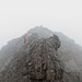 fast wie in Schottland: Gipfelnebel am Medriolkopf