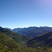 Blick ins Urserental und die Gipfel am Gotthard