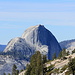 Half Dome as seen from Olmsted Point on Tioga Road, our way to the starting point of our hike today