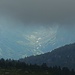 Blick aus dem Nebel auf's Val Bavona