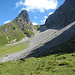 die schöne Alp unterhalb der Grauen Furke ist erreicht - links das Wilde Gräshorn
