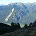 Alpe di Canee: Blick zum Valegion-Bergsturz