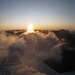 Auf dem Schneegrat richtung Nadelhorn - Sonnenaufgang