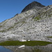 Schöner kleiner See bei der Quelle der Gotthard-Reuss