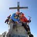 [u bombo] und [u bubu] mit Gipfelkreuz des Allalinhorn 4027m