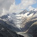 Oberaargletscher avec nuages