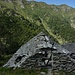 Alpe Cortevecchio. L'Alpe Fornale appare al centro della foto, nella radura sullo sfondo, in linea con il colmo del tetto della baita